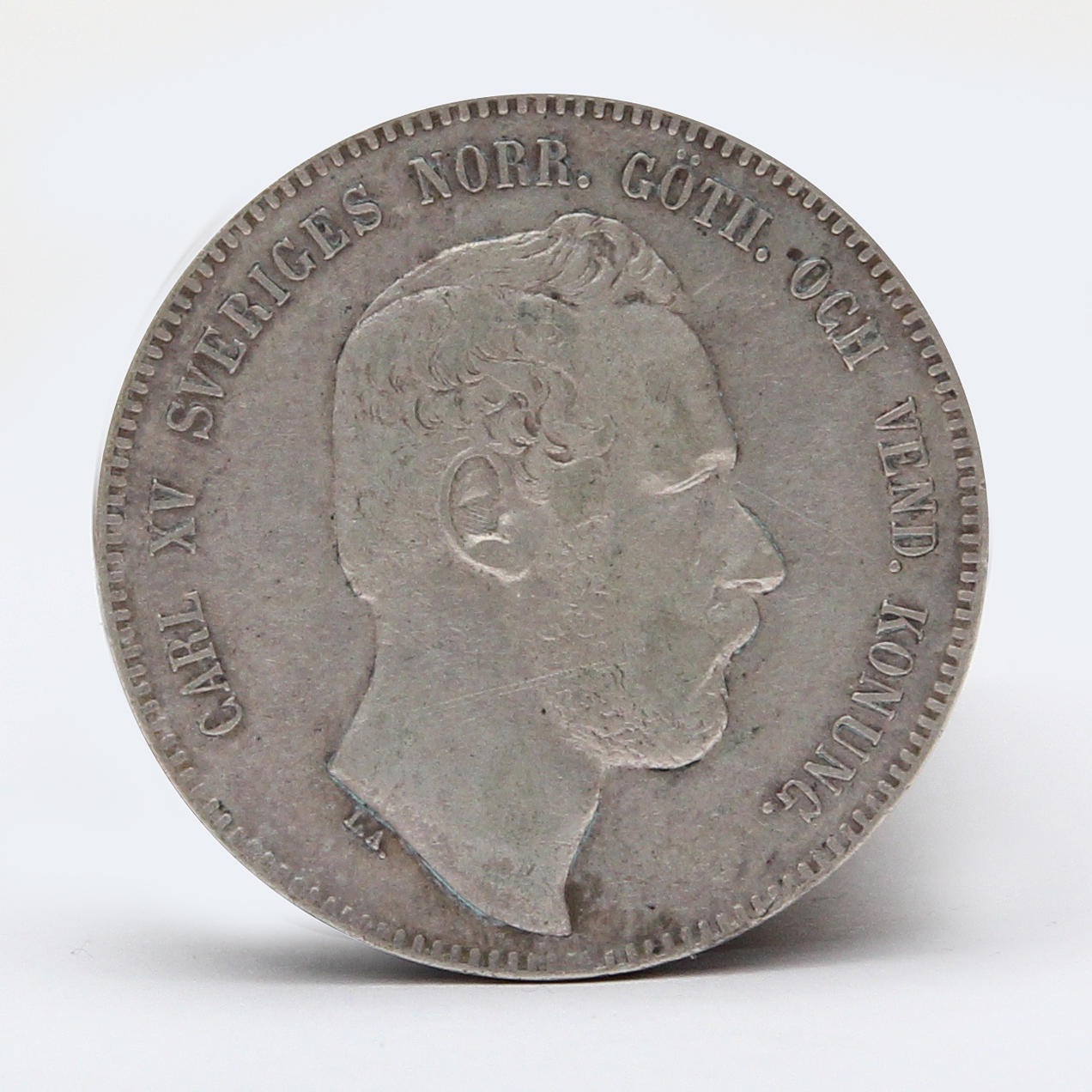 MYNT, silver, 4 Riksdaler, Carl XV, 1869.