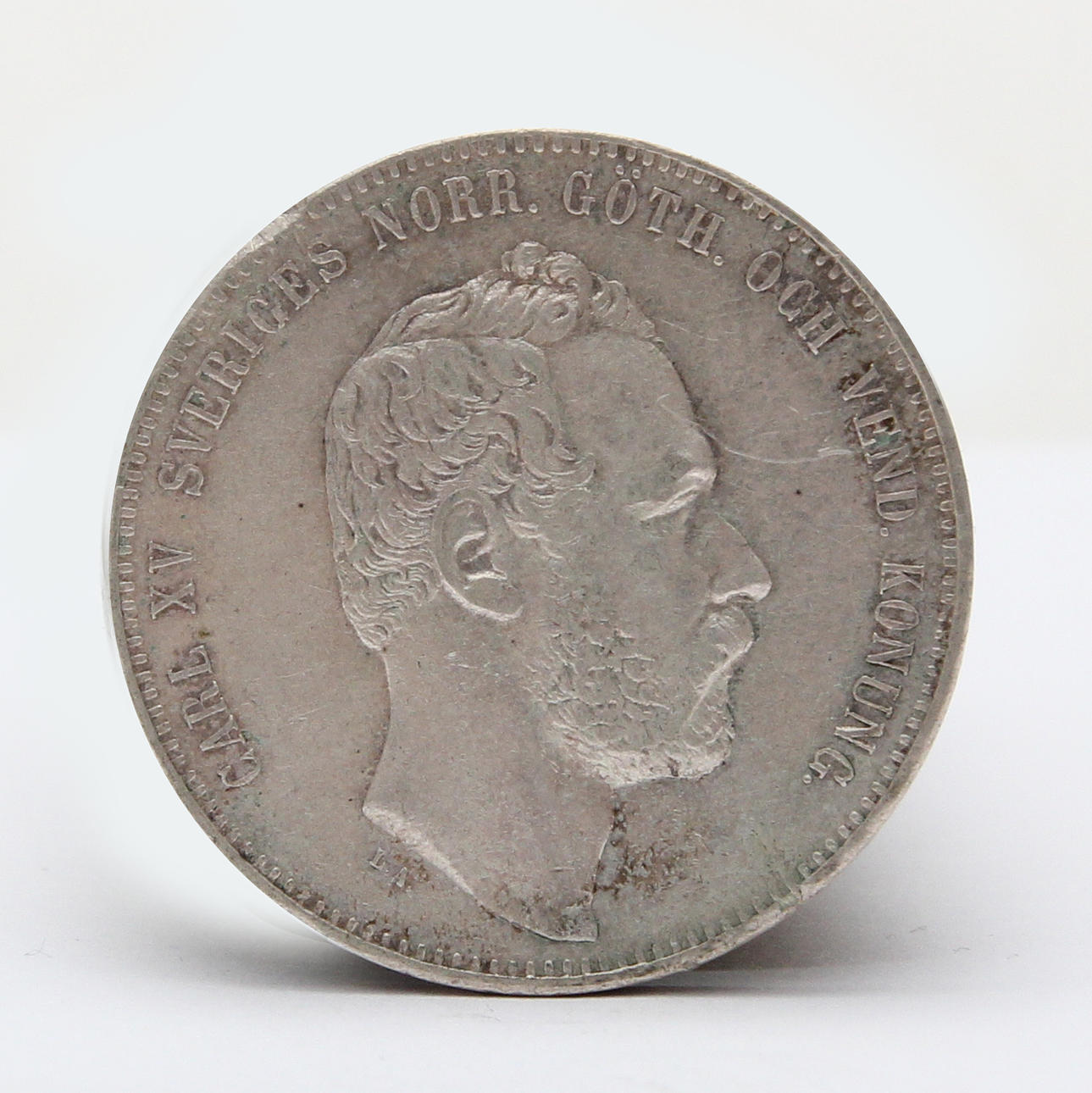 MYNT, silver, 4 Riksdaler, Carl XV, 1862.