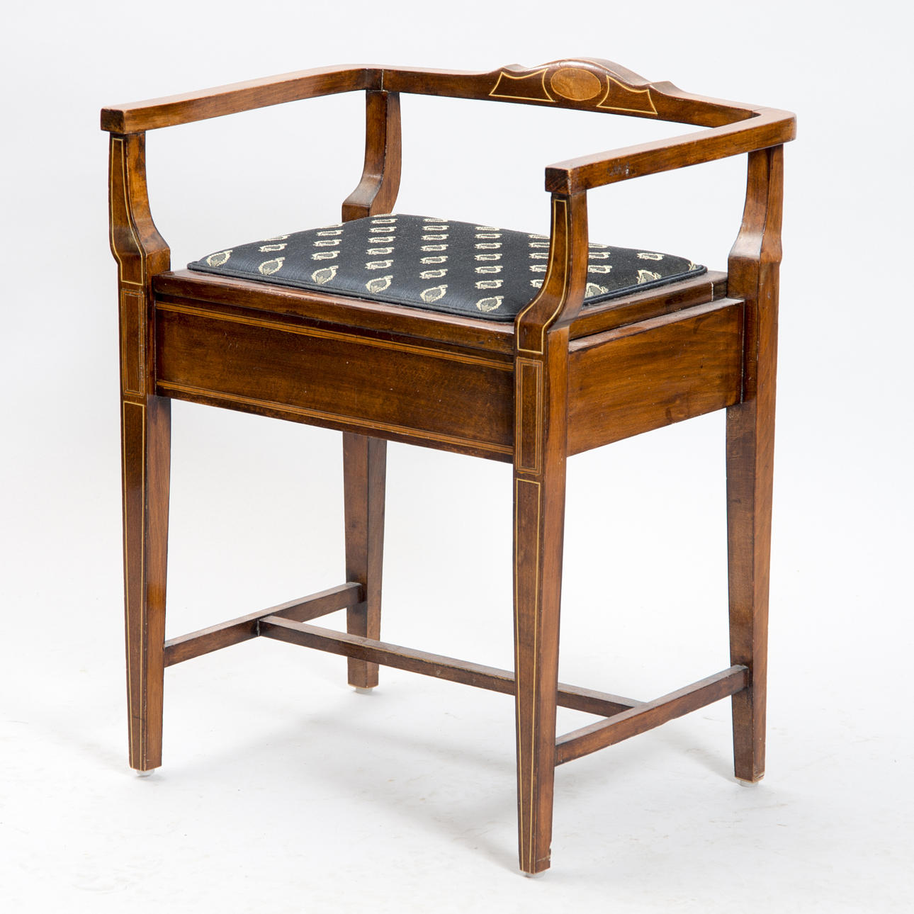 PIANOSTOL, mahogny, engelsk stil, 1900-tal.