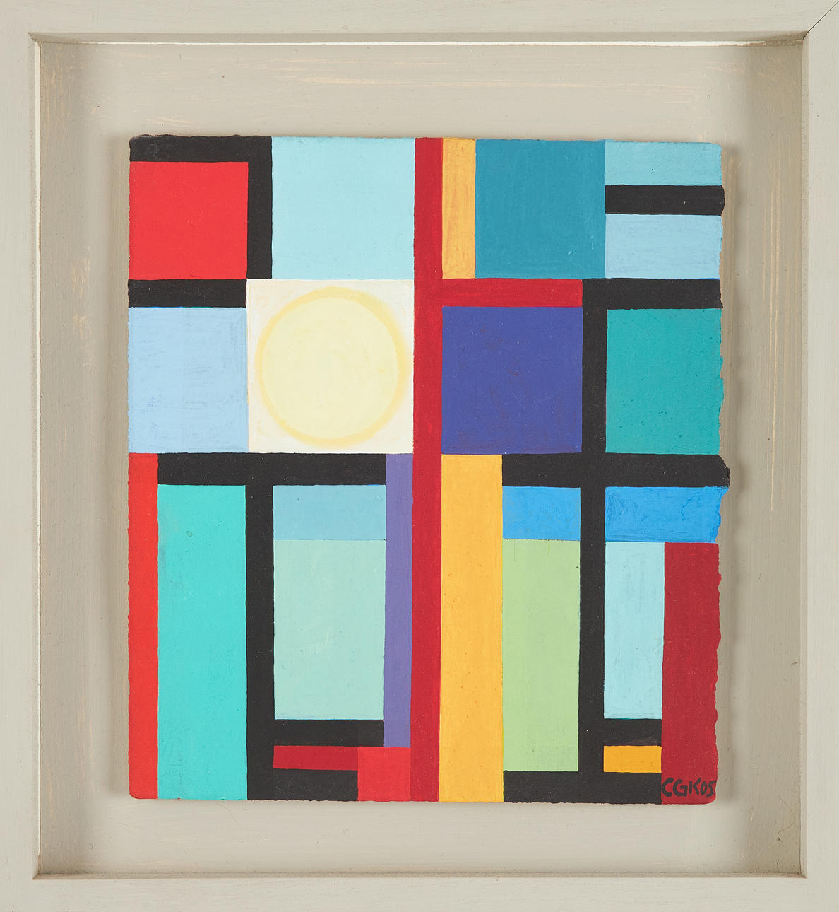 C GÖRAN KARLSSON. Composition, oil on panel, signed and dated 05.