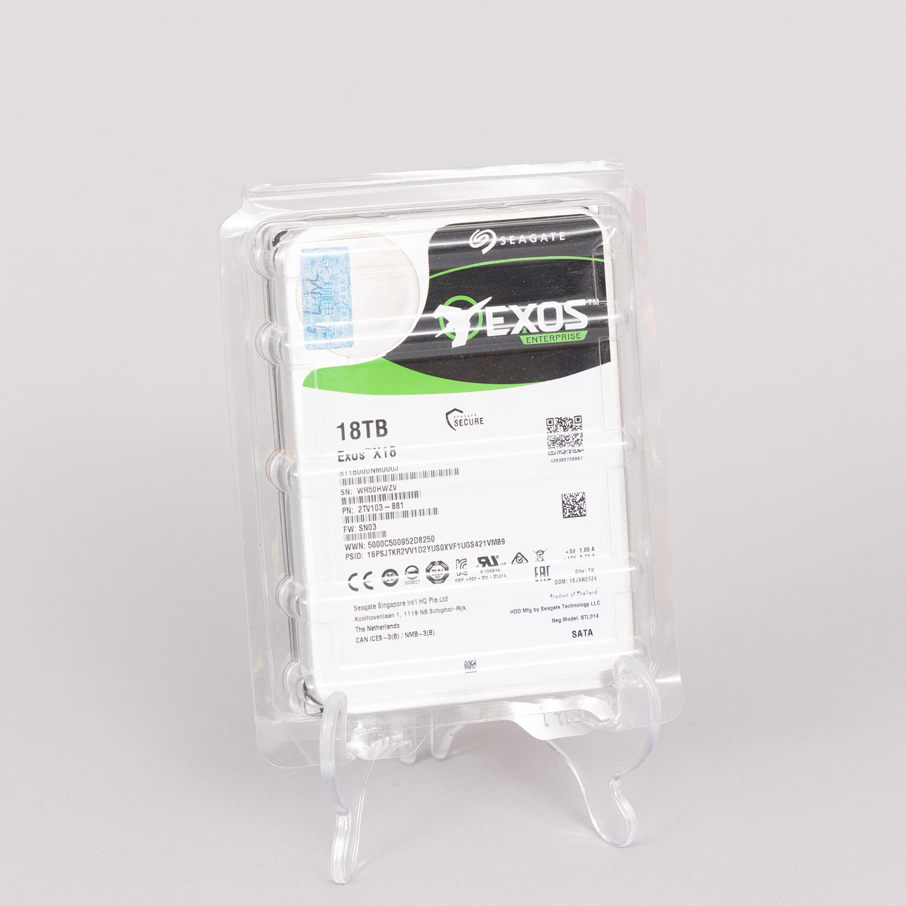 HÅRDDISK, Seagate Exos X18 Enterprise, 18TB.