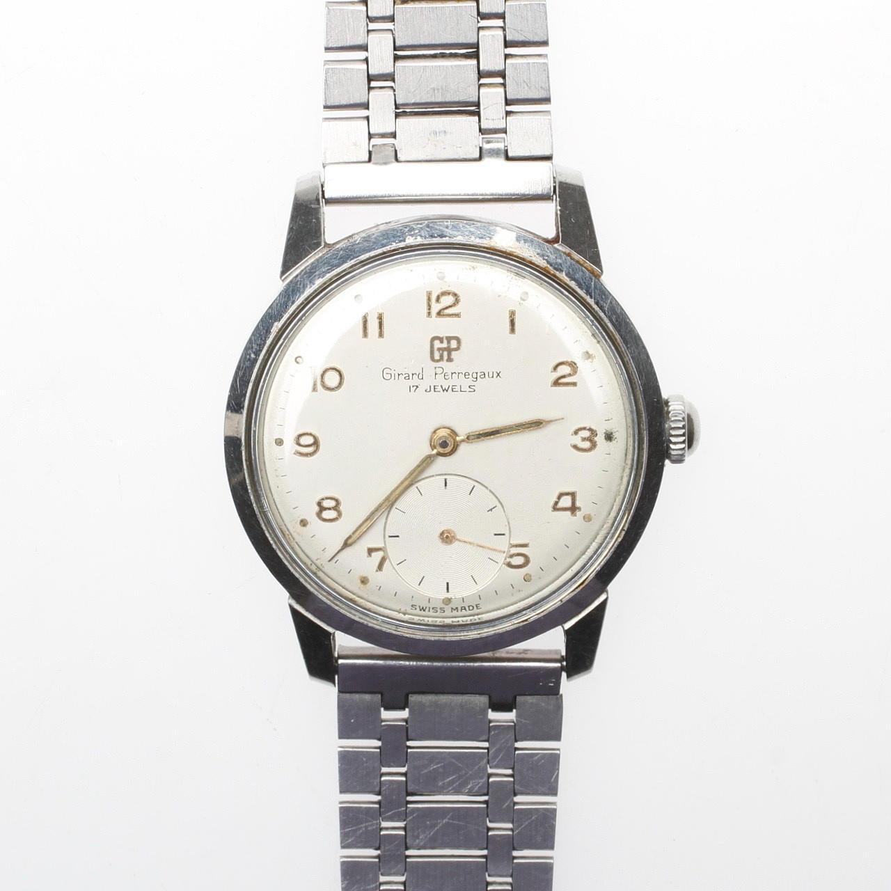 HERRARMBANDSUR, Girard Perregaux, 17 Jewels.