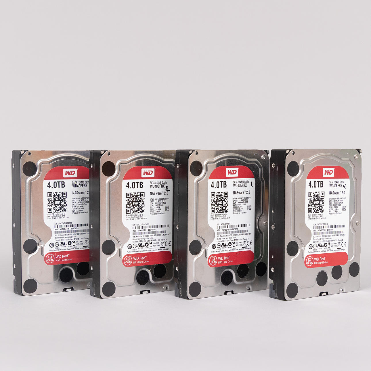HÅRDDISKAR, 4 st, Western Digital 4 TB.