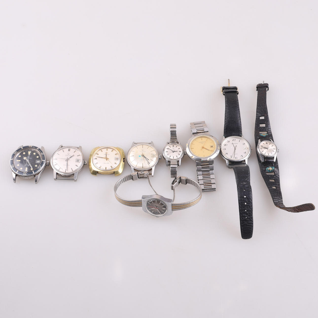 ARMBANDSUR, parti, 9 stycken.