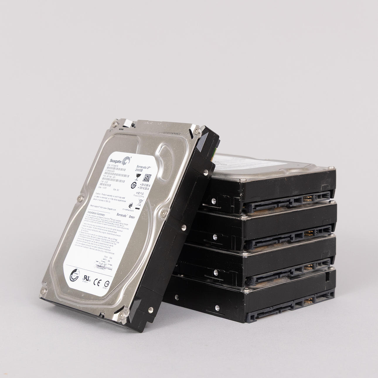HÅRDDISKAR, 5 st, Samsung & Seagate, 2 TB.