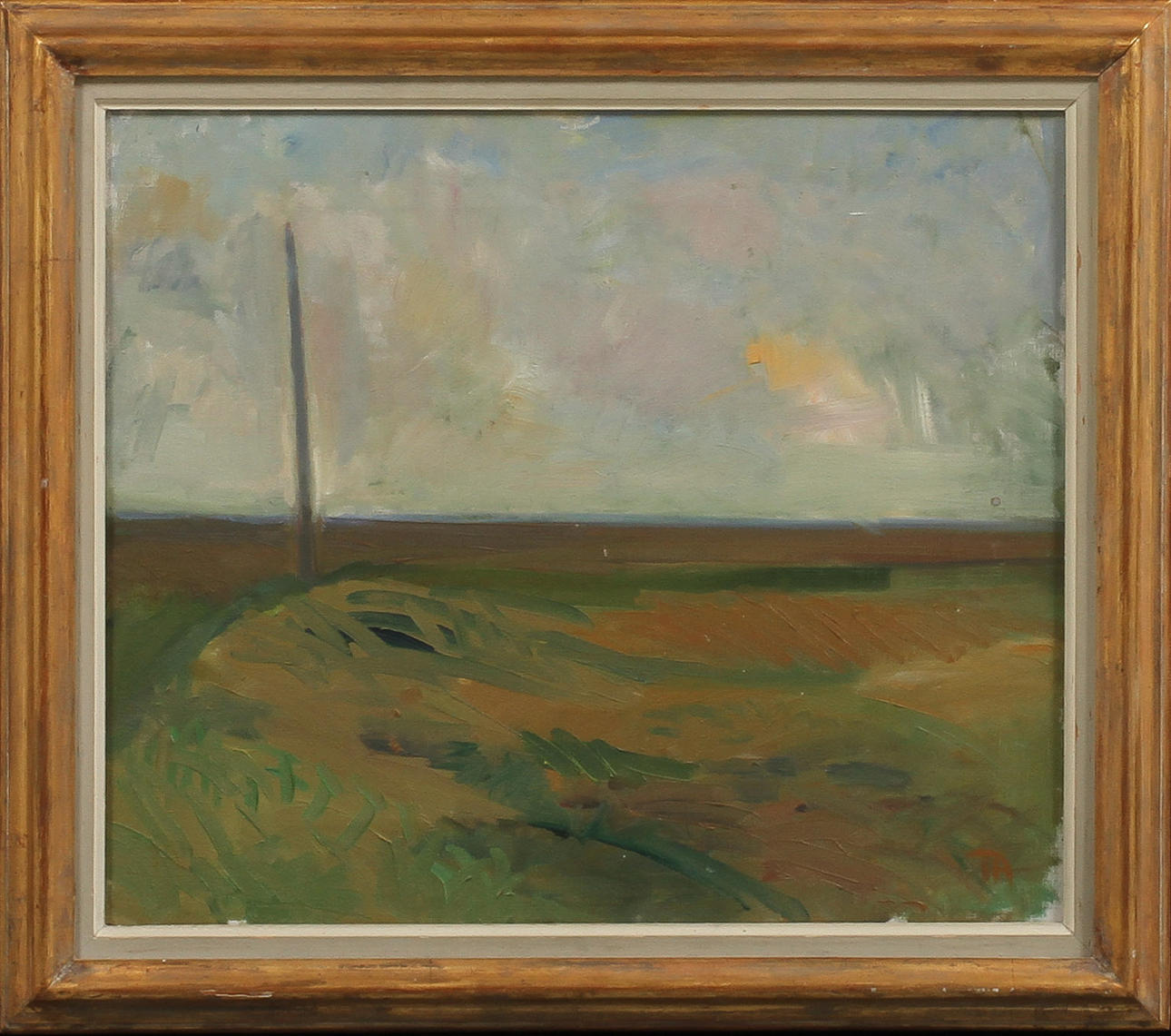 TORE AHNOFF. Landskap, olja på duk, signerad.