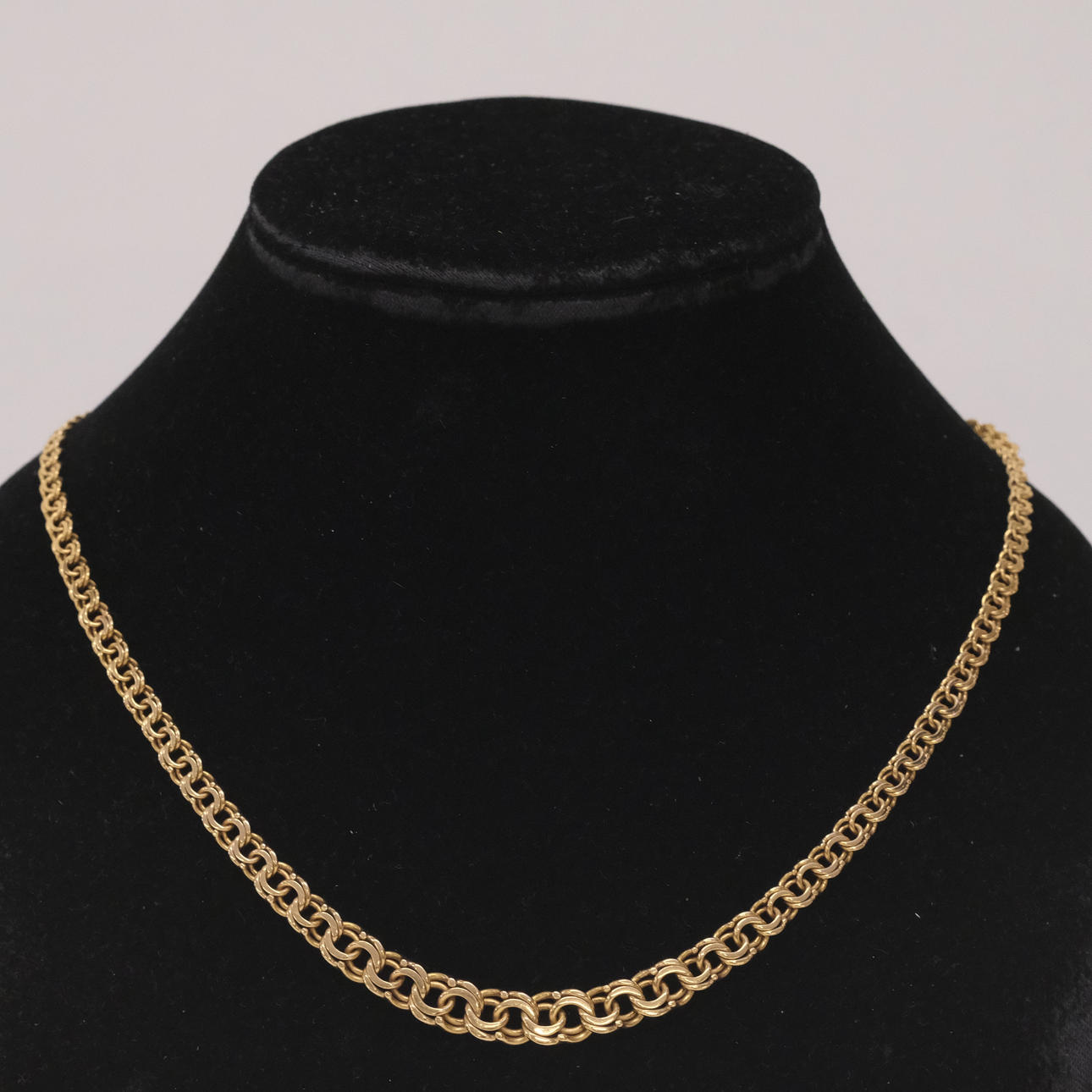 COLLIER, "BISMARCK", 18K GULD.
