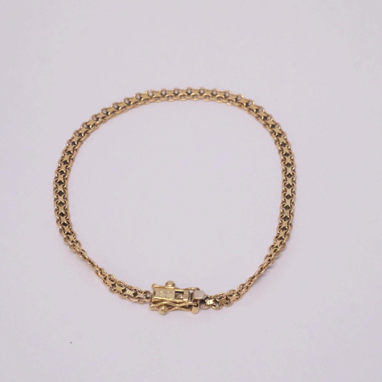 ARMBAND, X-LÄNK, 18K GULD.