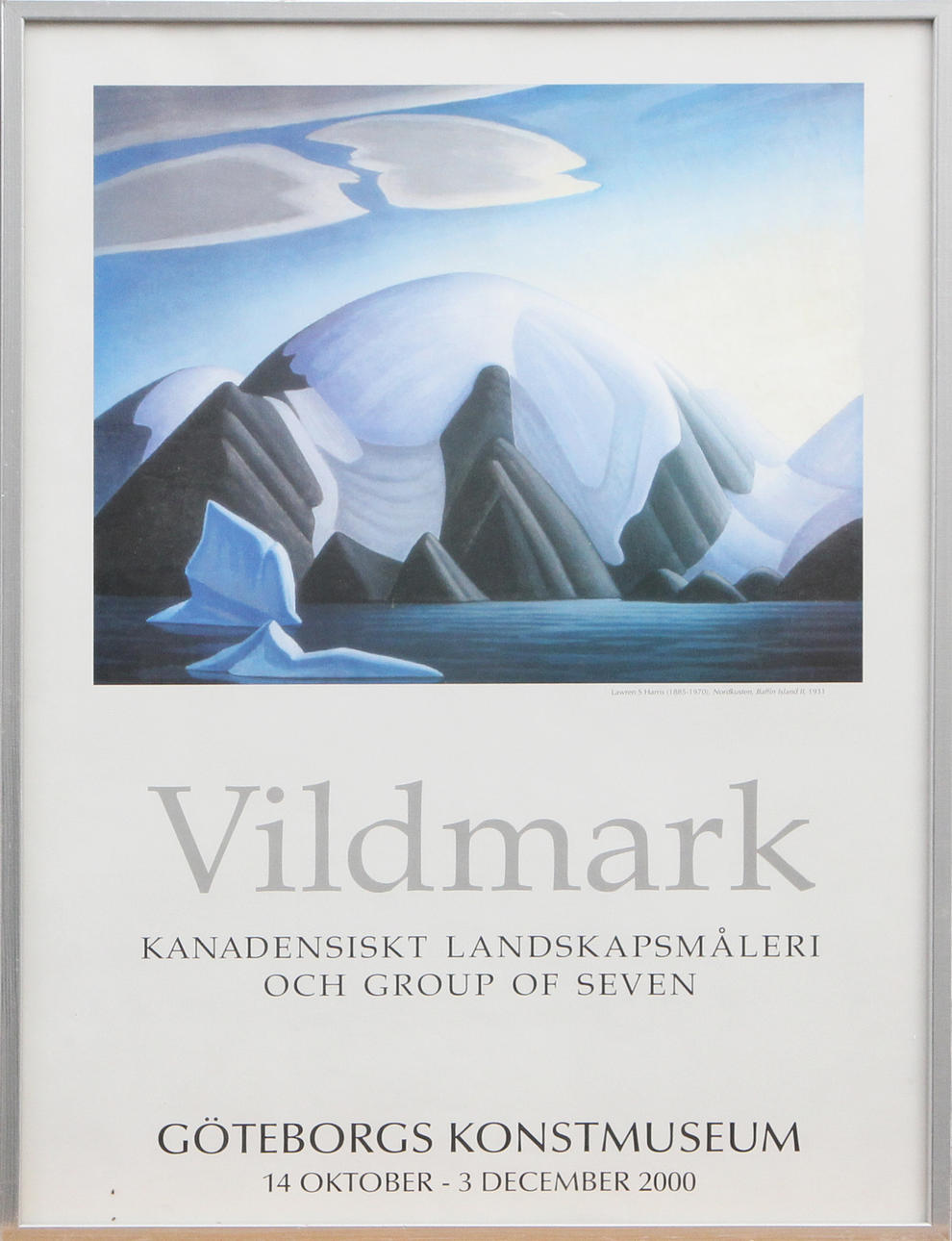 UTSTÄLLNINGSAFFISCH, Vildmark, Göteborgs Konstmuseum.