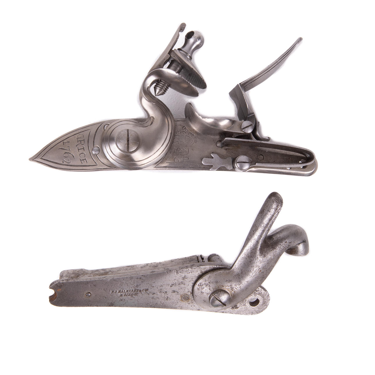 GUN LOCKS, Brown Bess and m/1855, 19th-20th century. Weapons ...