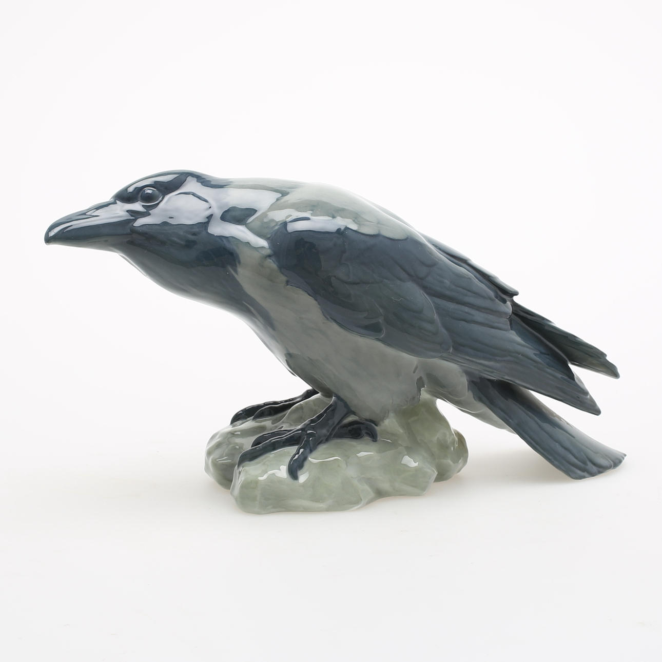 FIGURIN, porslin, kråka, Bing & Gröndahl, Danmark.