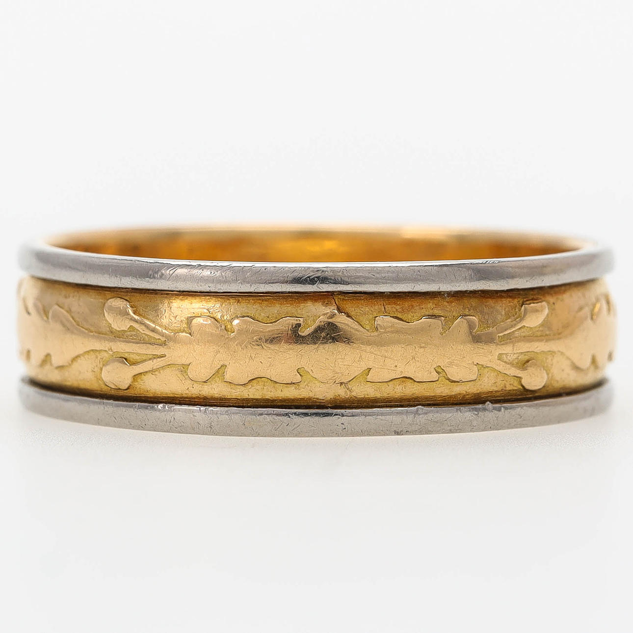 RING, 18k two-tone gold, so-called engineer's ring, Malmberg & Co ...