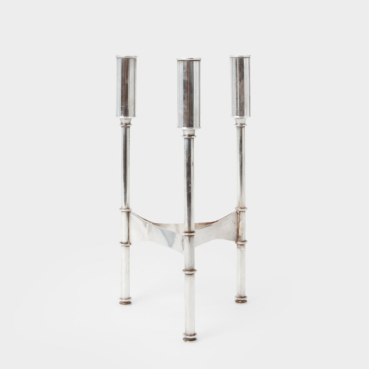 TORE ELDH. Kandelaber, silver, Göteborg, 1966.