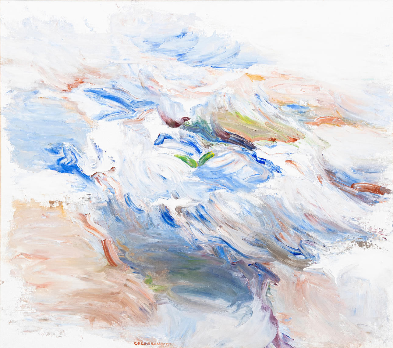 JOHNY COLEBRING. Composition, oil on canvas, signed.