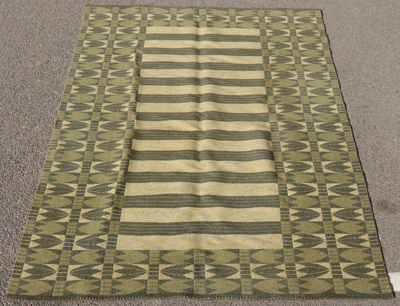 MATTA, rölakan, dubbelvävd, 1900-talets mitt.