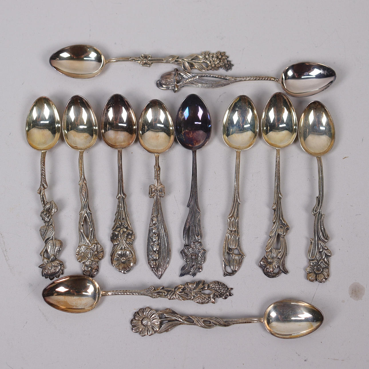 SILVER, teskedar, 12 st.