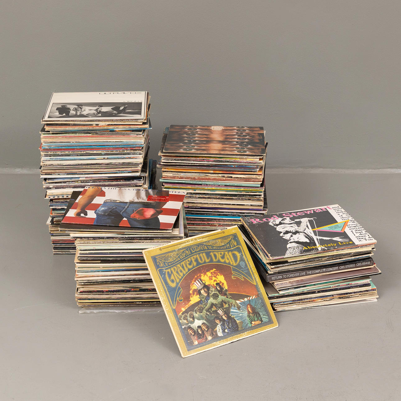 VINYLSKIVOR. Stor samling, ca 330 st.