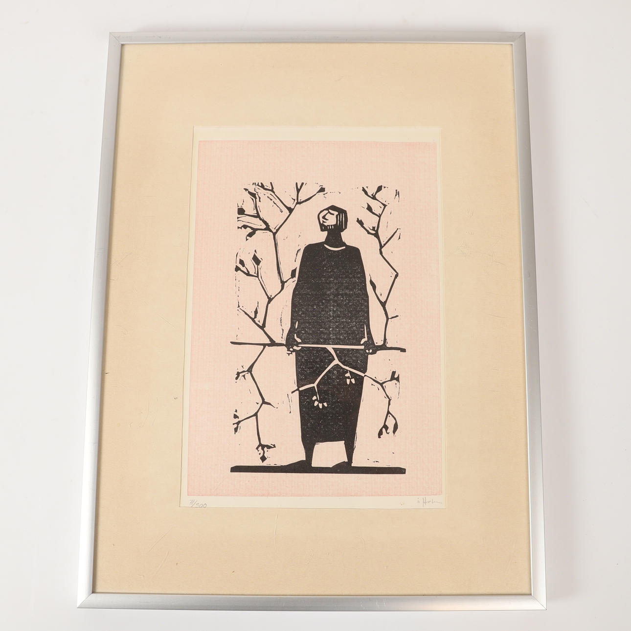 ÅKE HOLM. Biblical motifs, 3 graphic sheets, signed. Art