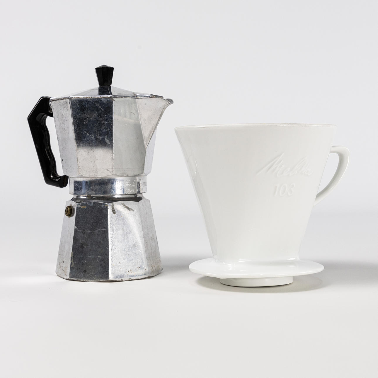 MOCKABRYGGARE, FILTERHÅLLARE, Bialetti, Melitta.