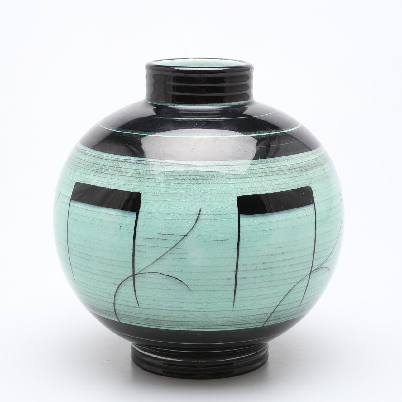 VAS, flintgods,"Serie V" Ilse Claesson, Rörstrand.