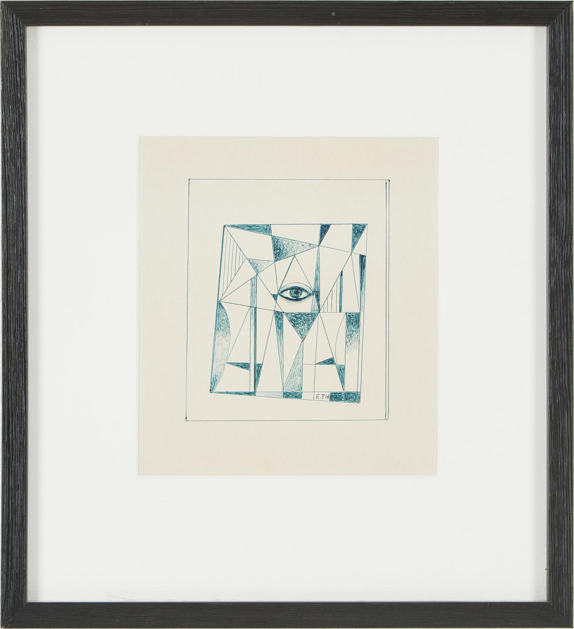 ESAIAS THORÉN (1901-1981). Komposition, teckning.