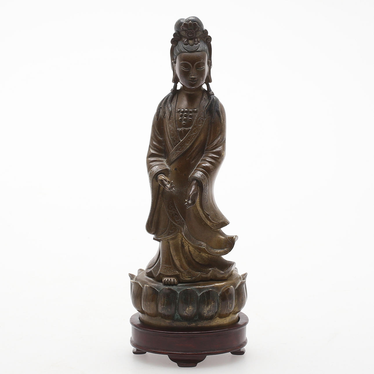 SKULPTUR, brons, orientalisk.18/1900-tal.