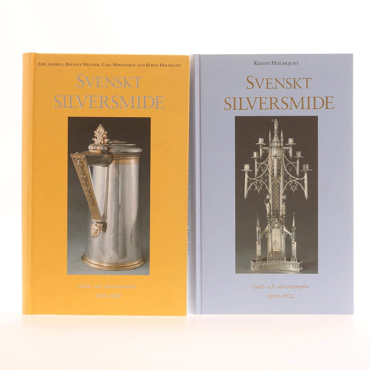 BÖCKER, 2 stycken, Svenskt Silversmide.