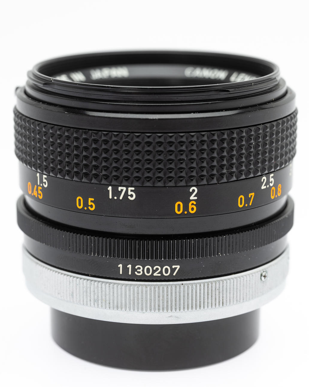 Canon Lens FD 1:1.4/50mm S.S.C. ( SN 1130207 ) lens. Photo