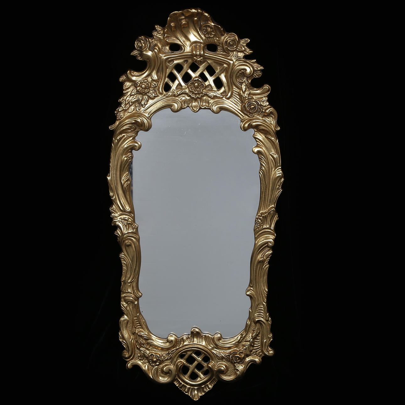 SPEGEL (103cm) FÖRGYLLD, 1900-TAL.