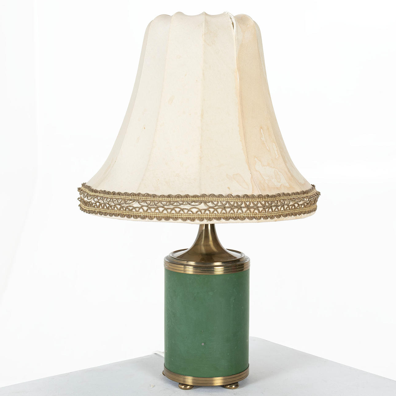 BORDSLAMPA, mässing, 1900-talets andra hälft.