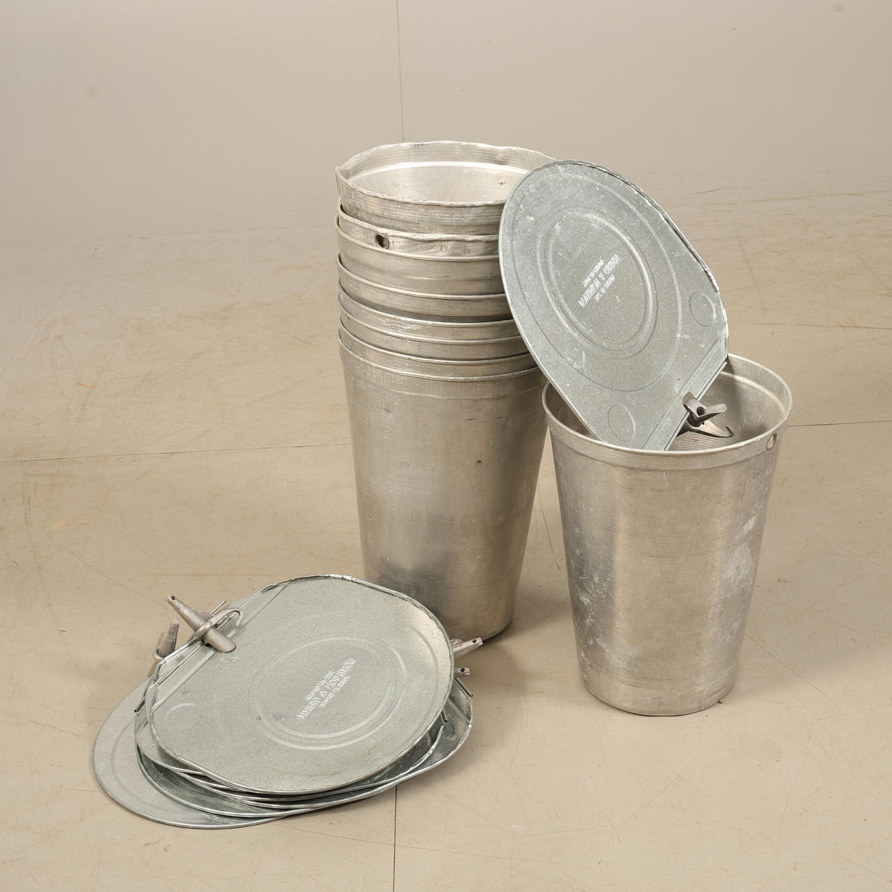 Lönn och björksavs-tappar med hinkar.