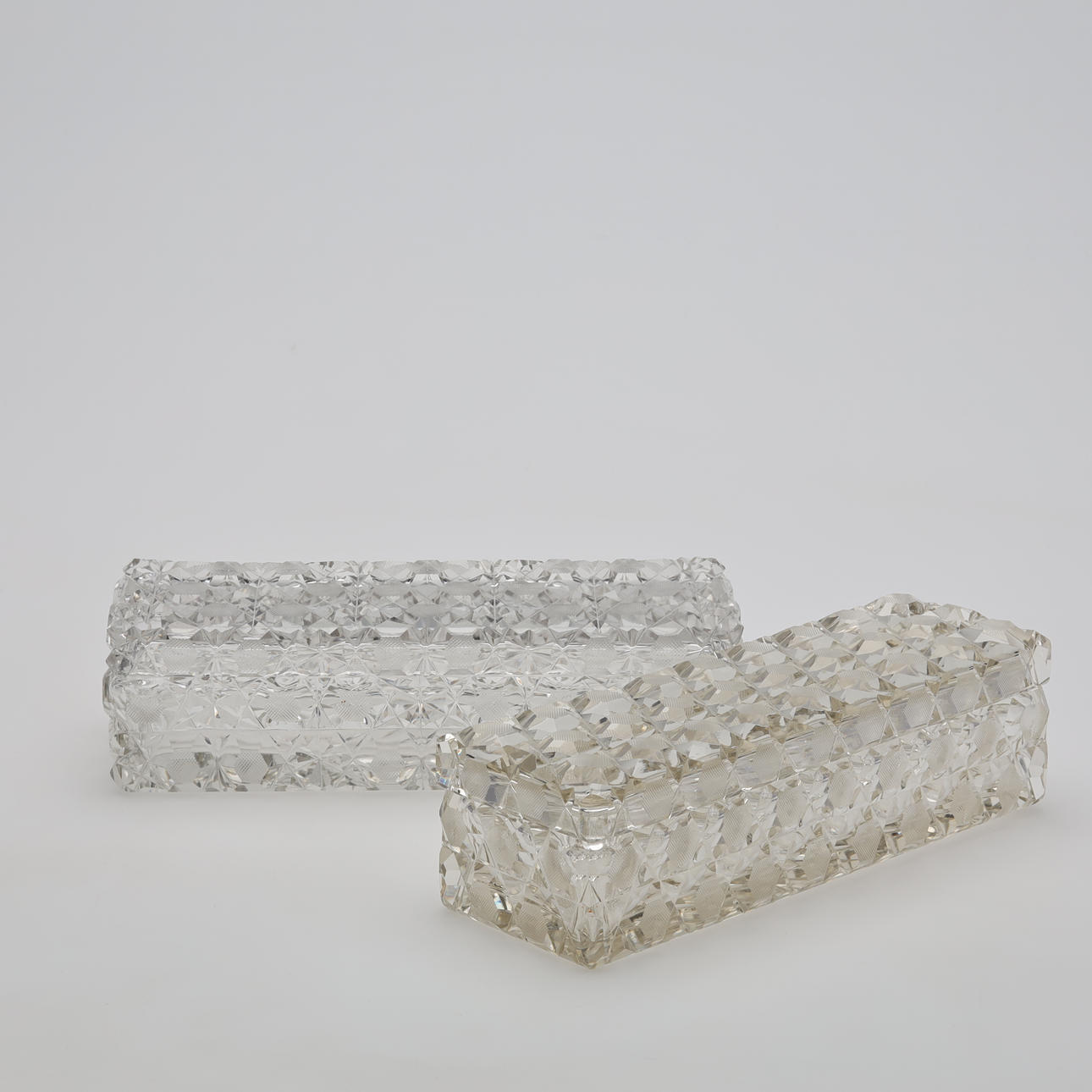 ASKAR 2 st slipat glas 1900-tal.
