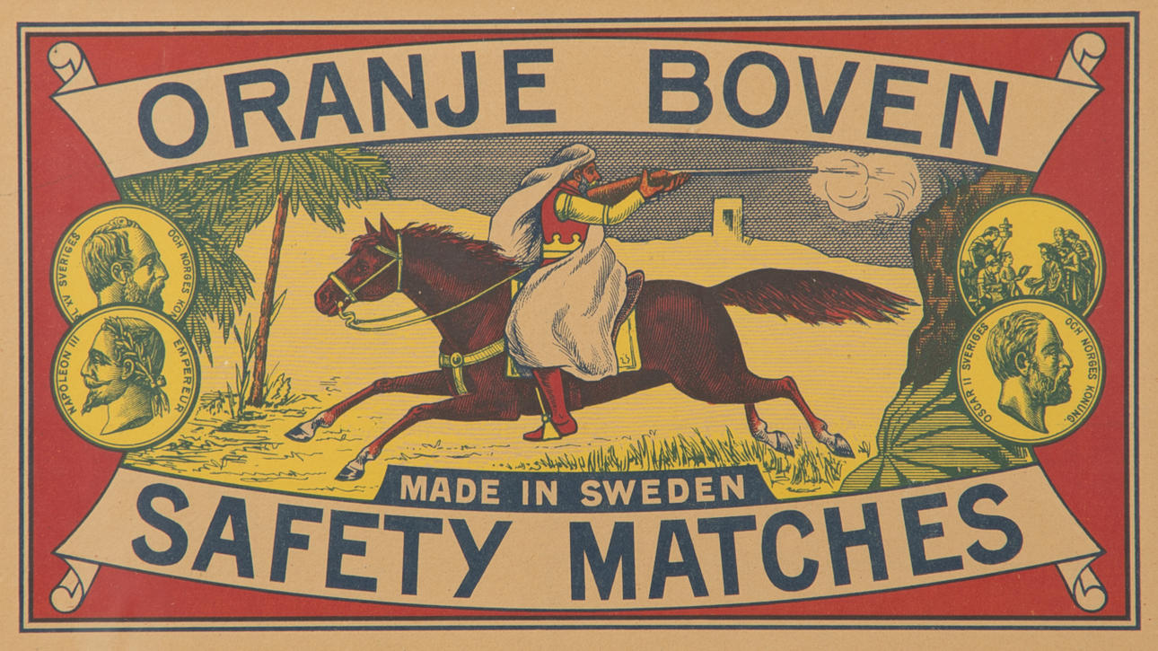 REKLAMAFFISCH, Oranje Boven Safety Matches.