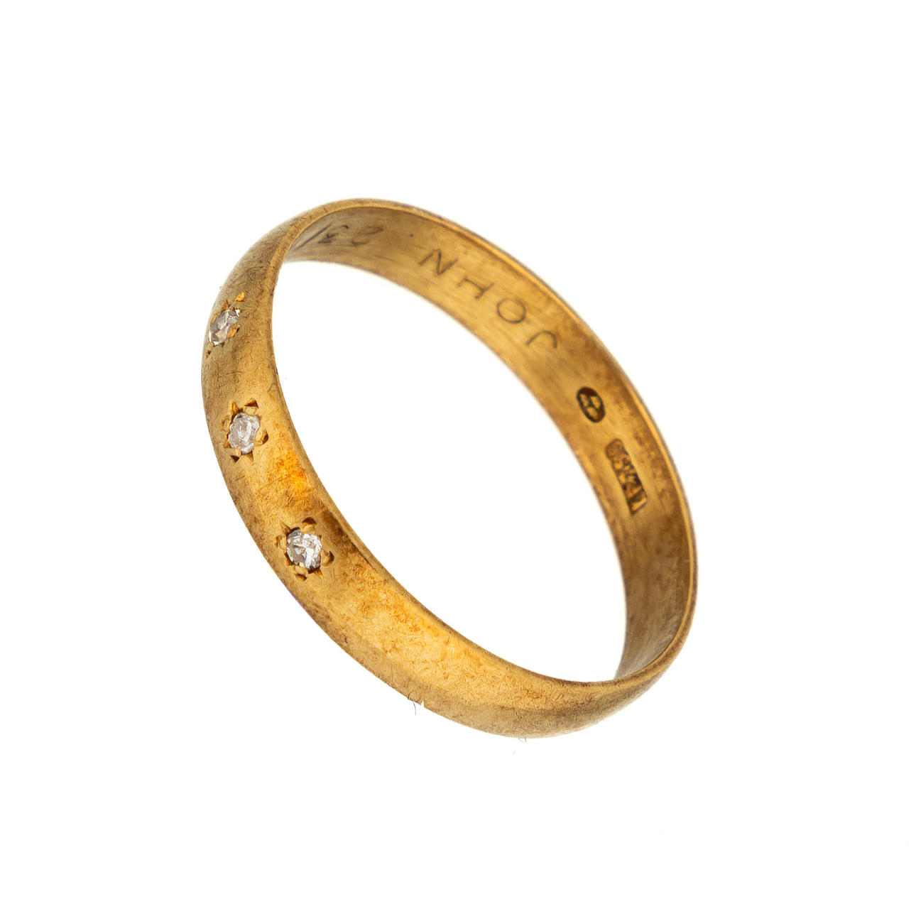 RING. 18K Guld 1900-tal.