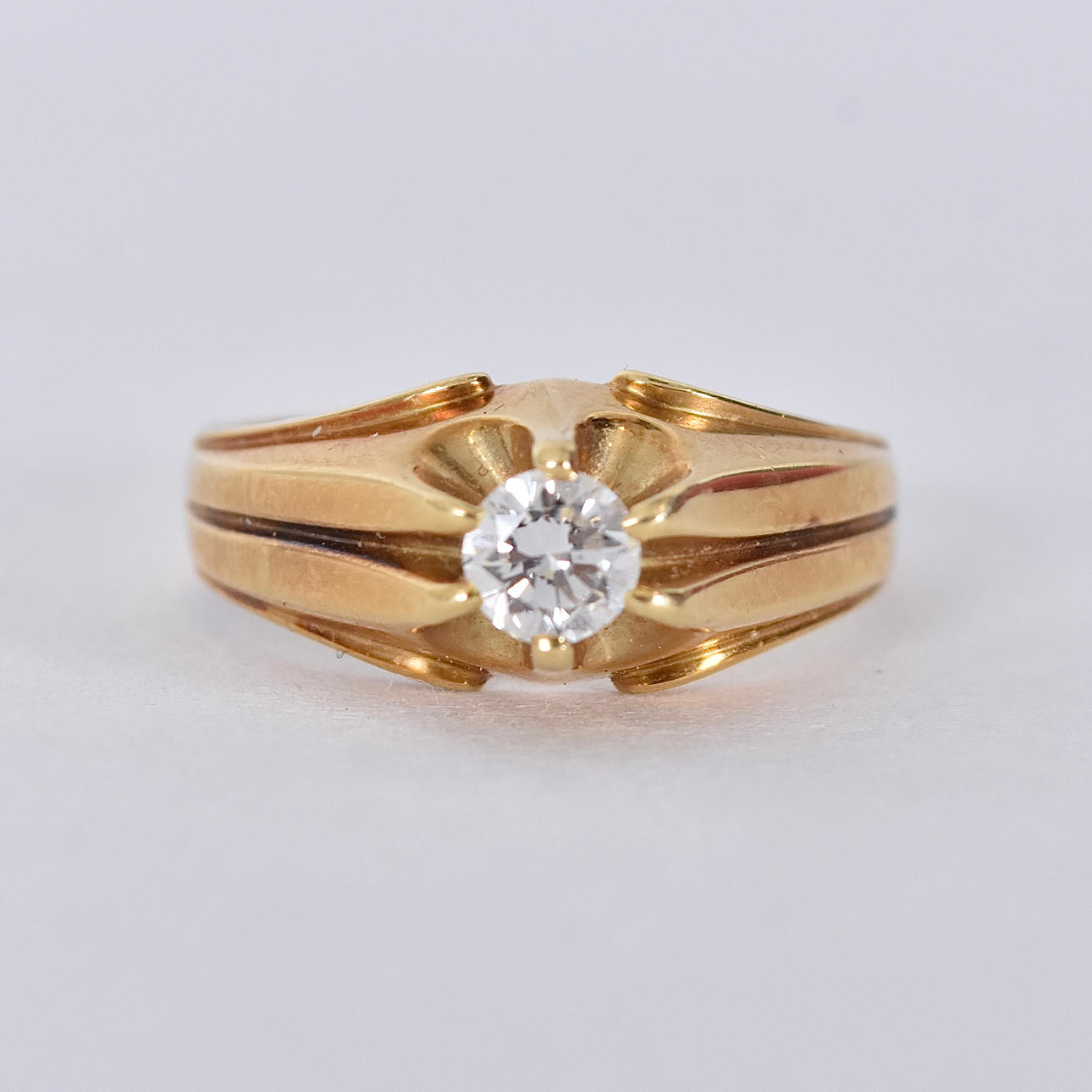 DIAMANTRING, ca 0,45ct 18K.