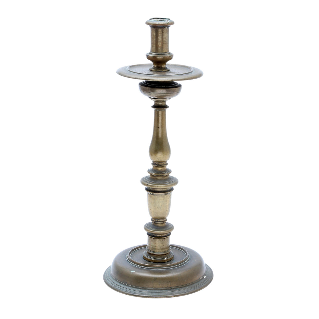 Ljusstake i mässing, 1800-tal.