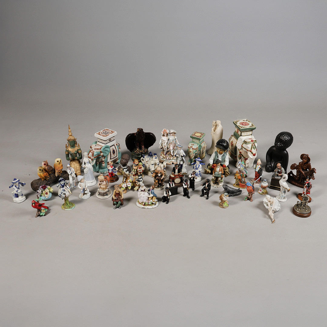 A LARGE COLLECTION OF VARIOUS FIGURES AND ORNAMENTS (QTY ...
