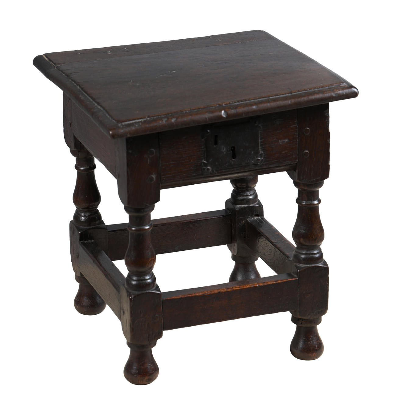 A LATE 17TH CENTURY ENGLISH OAK BOX STOOL. Furniture - Sofas & Seatings ...