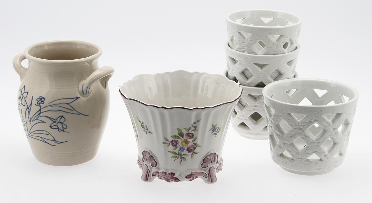 PARTI PORSLIN, 6 delar, Rörstrand, 1900-tal.