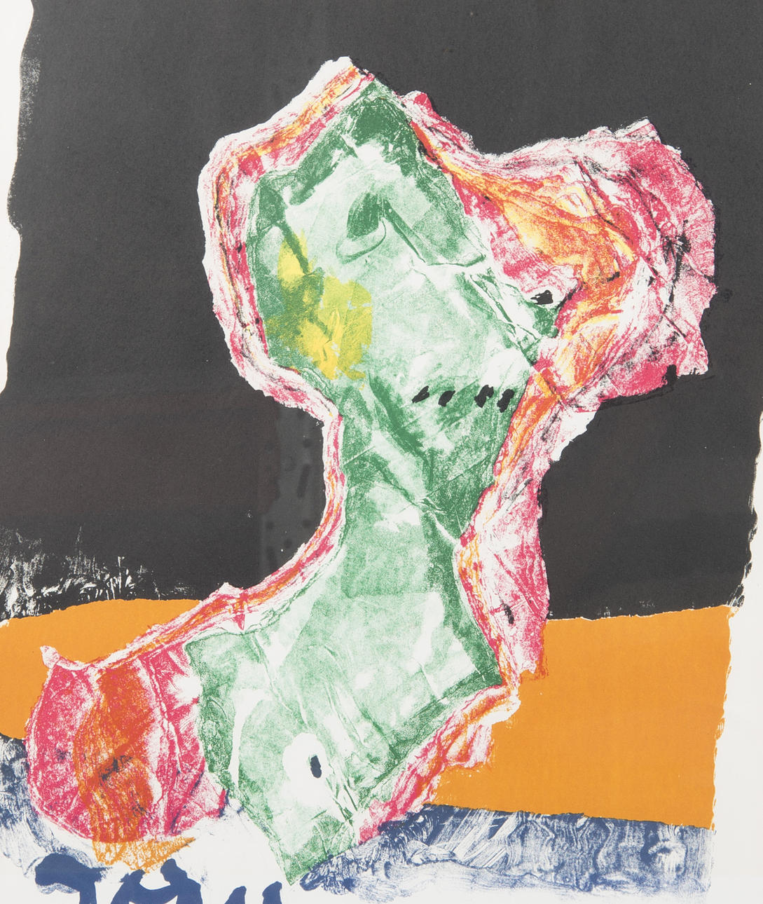 ASGER JORN. EFTER. Komposition, litografiskt tryck.