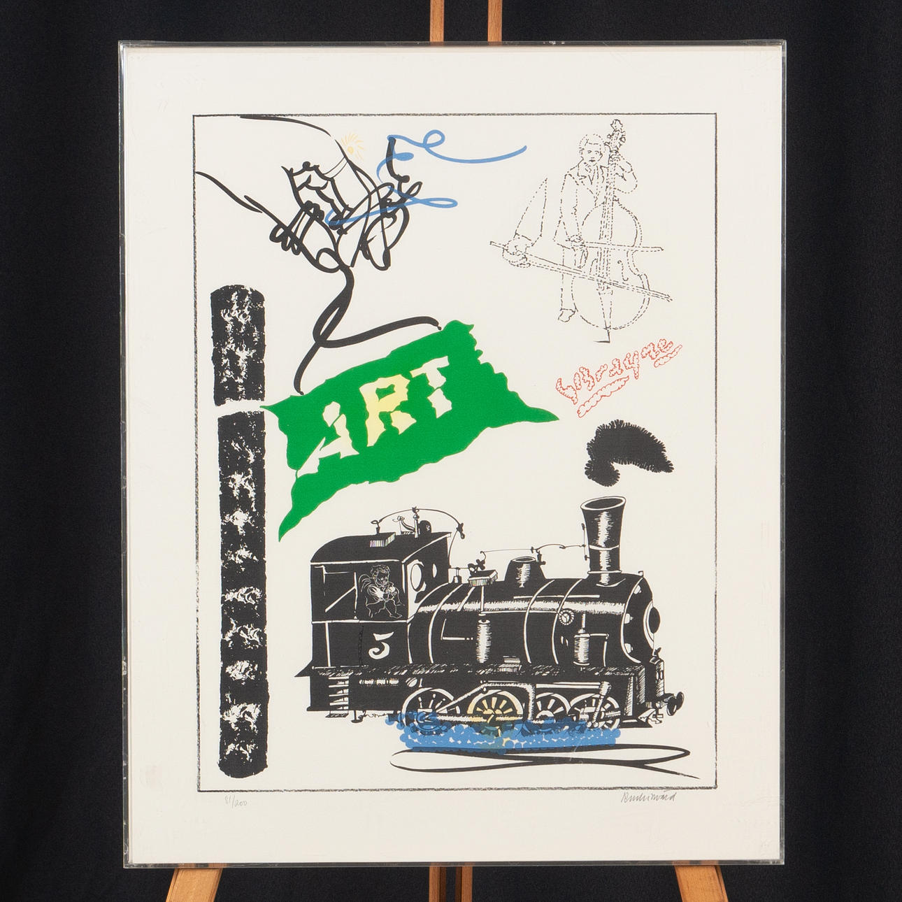 CARL FREDRIK REUTERSWÄRD. Colour lithograph, "Art".