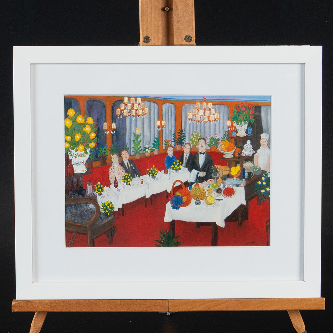 LENNART JIRLOW. Färgoffset, "Kyparen Väntar".
