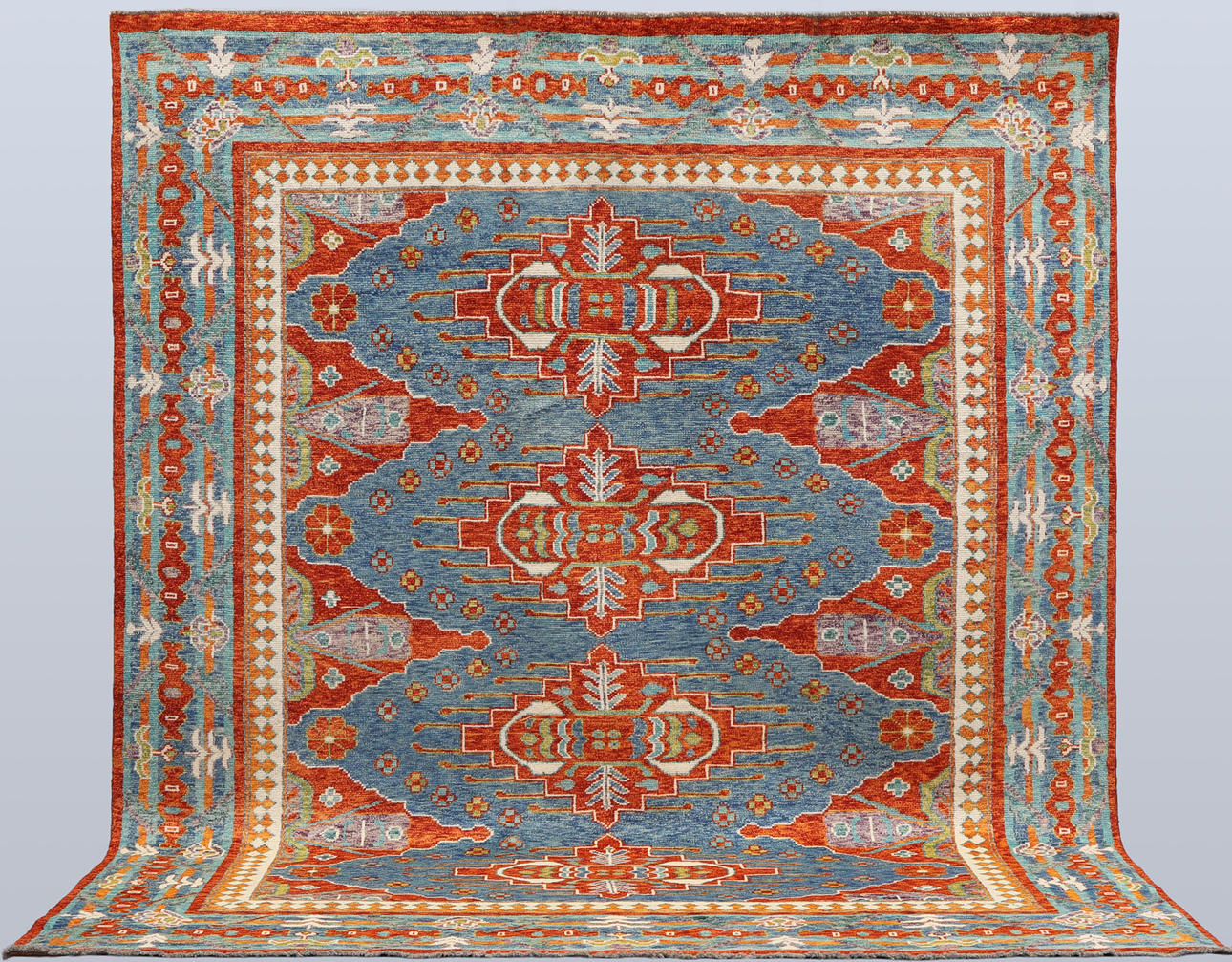 ORIENTMATTA. Azari, ullvarp, 299 x 252 cm.