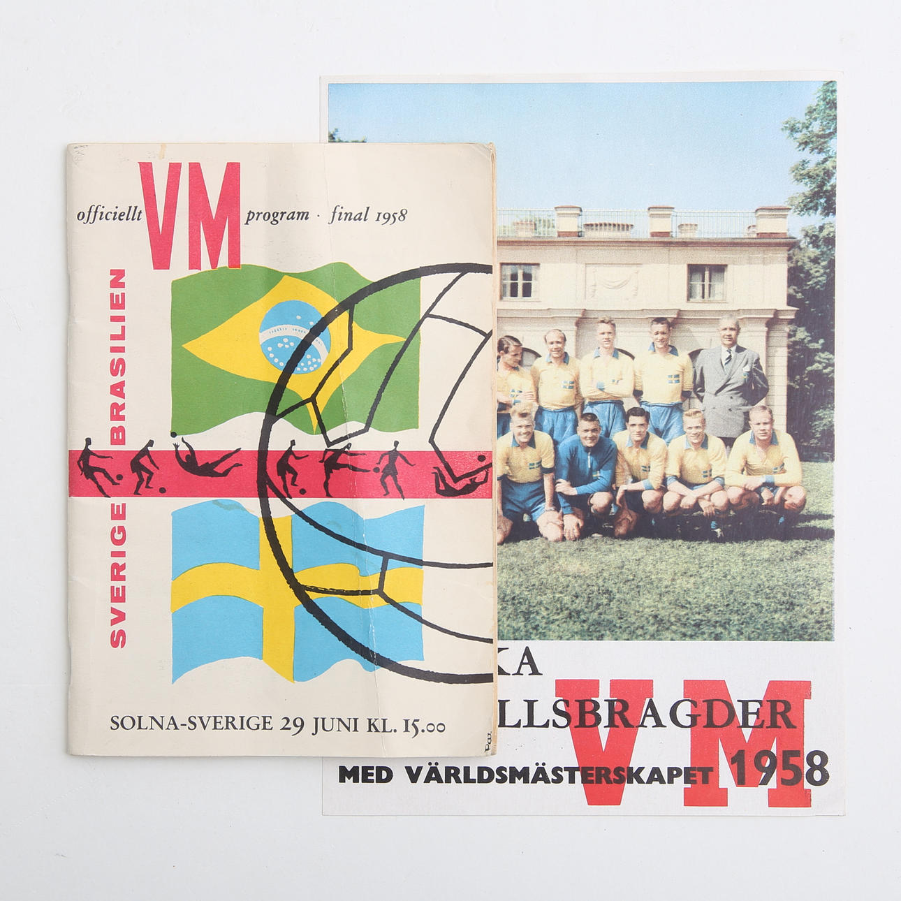 VM PROGRAM 1958, Fotbolls VM i Sverige 1958.