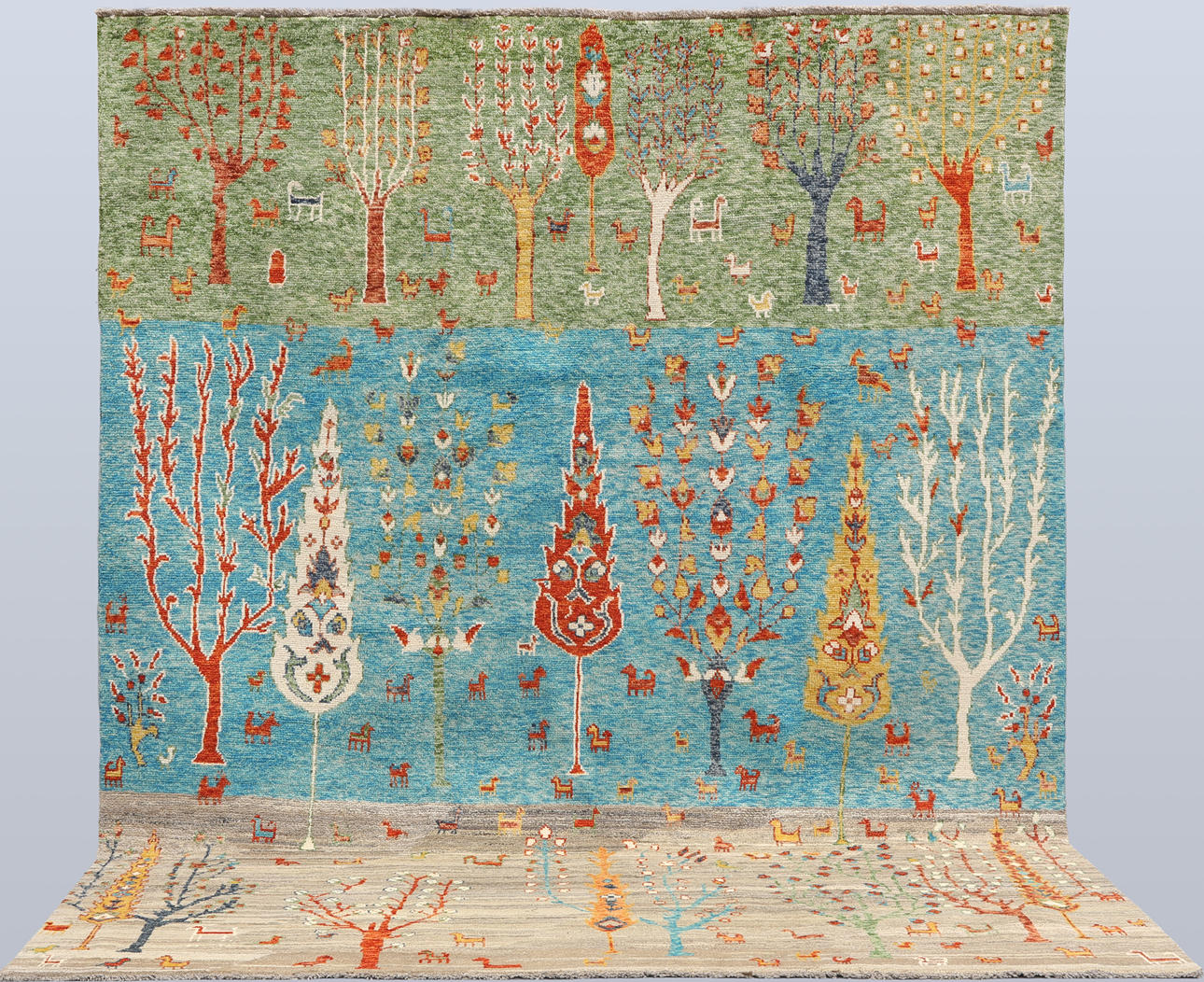 ORIENTMATTA. Figural Orientalisk fine, 288 x 233 cm.