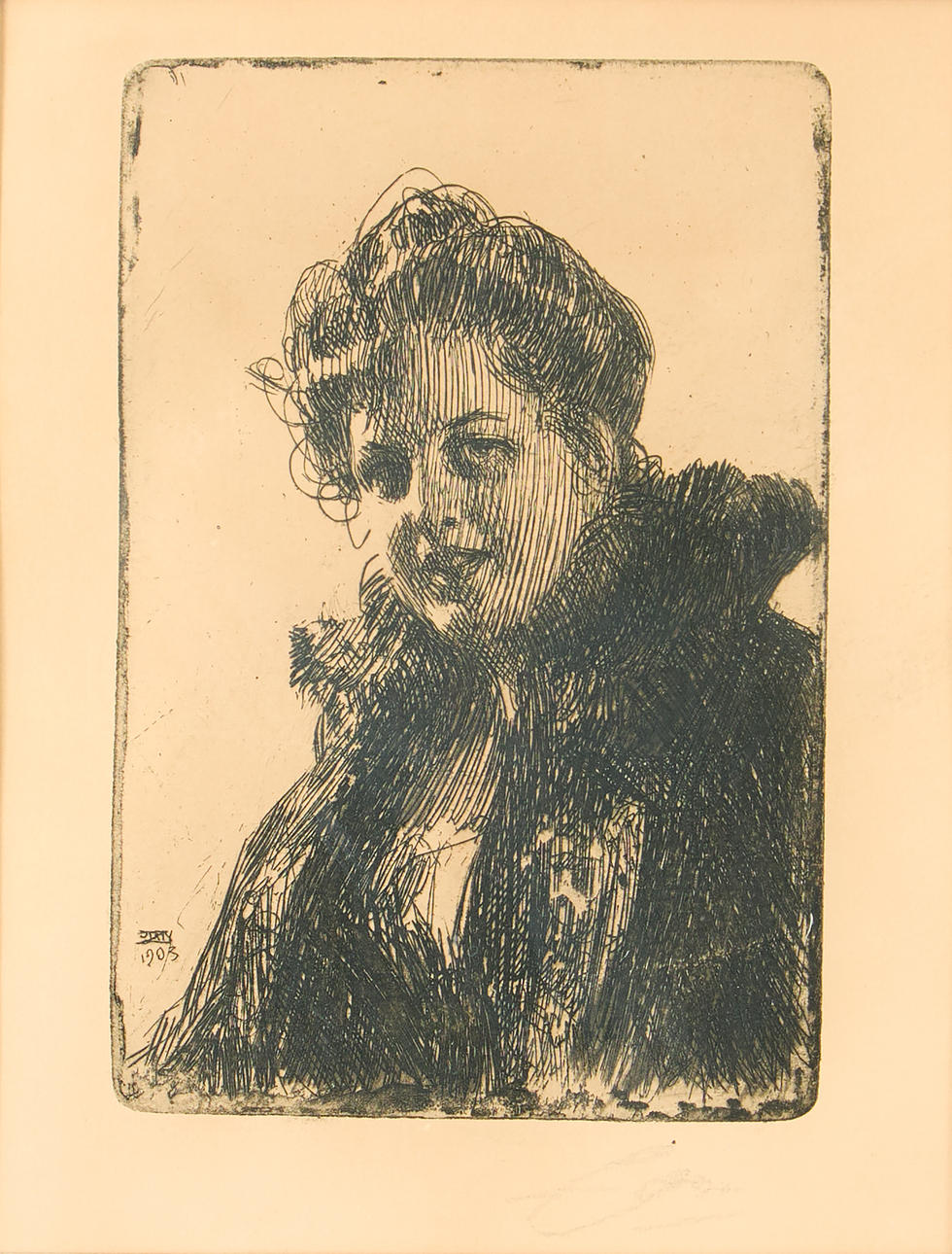 ANDERS ZORN. "Fru Granberg".