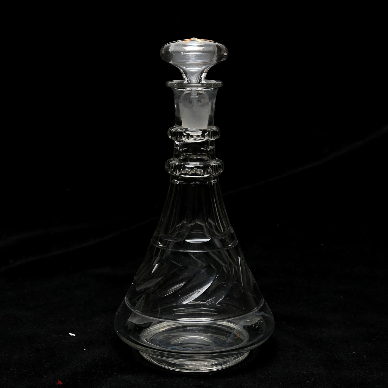 KARAFF med propp, glas.