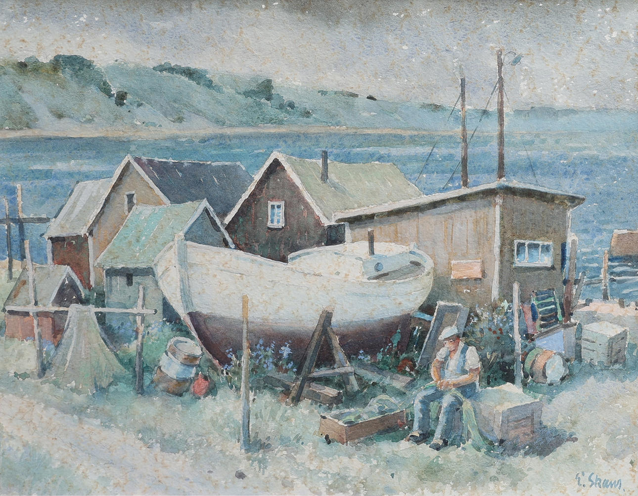 ESKIL SKANS. "BÅT OCH BODAR. VIK".
