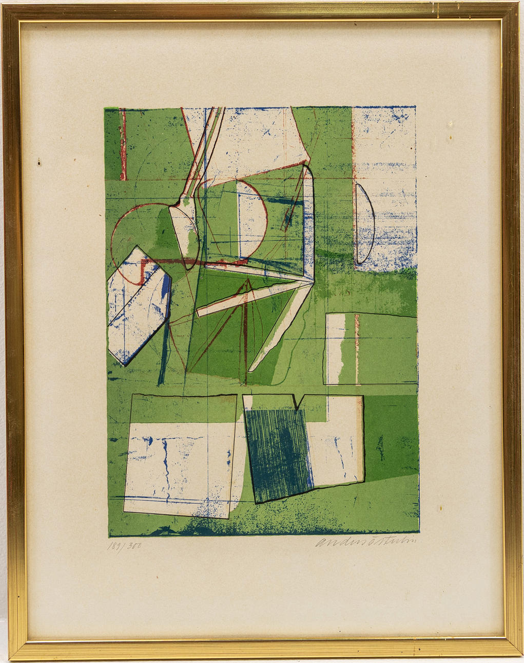 ANDERS ÖSTERLIN. Litografi, 189/300, signerad.