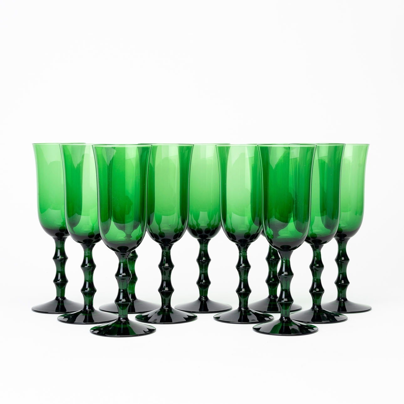 SIMON GATE. Champagne glasses, 11 pcs, 